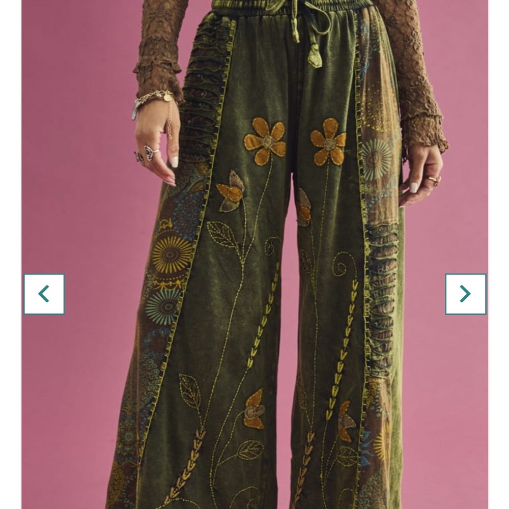 Earthbound Forest Green Relaxed Pants
